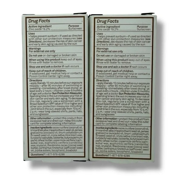 2x Sun Bum Mineral Sunscreen Face Stick SPF 50 Water Resistant 0.45oz EXP: 08/26 - Picture 2 of 4